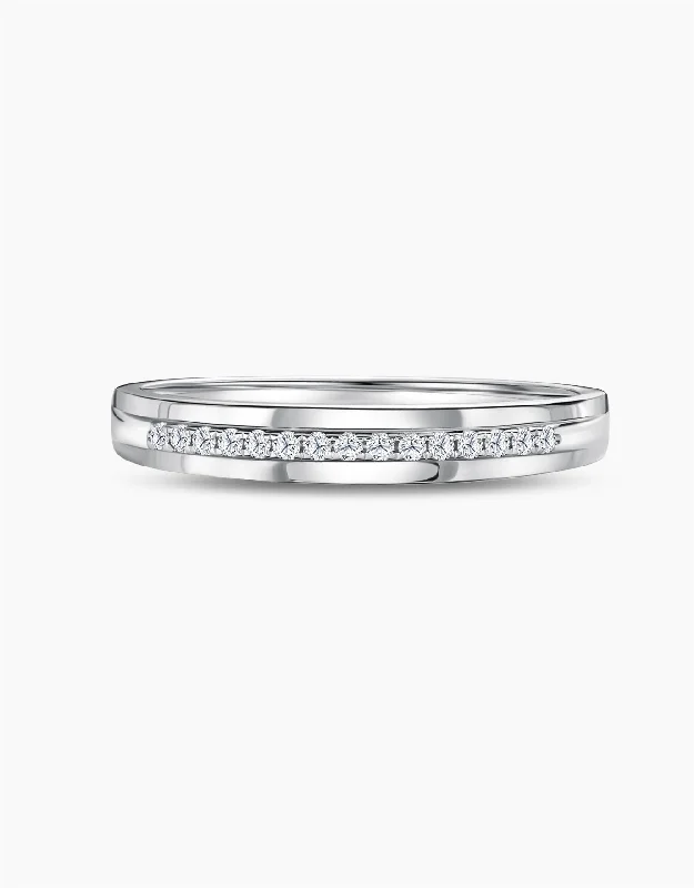 Classic engagement rings with diamonds for women -LVC Tresor Eternity Diamond Wedding Band