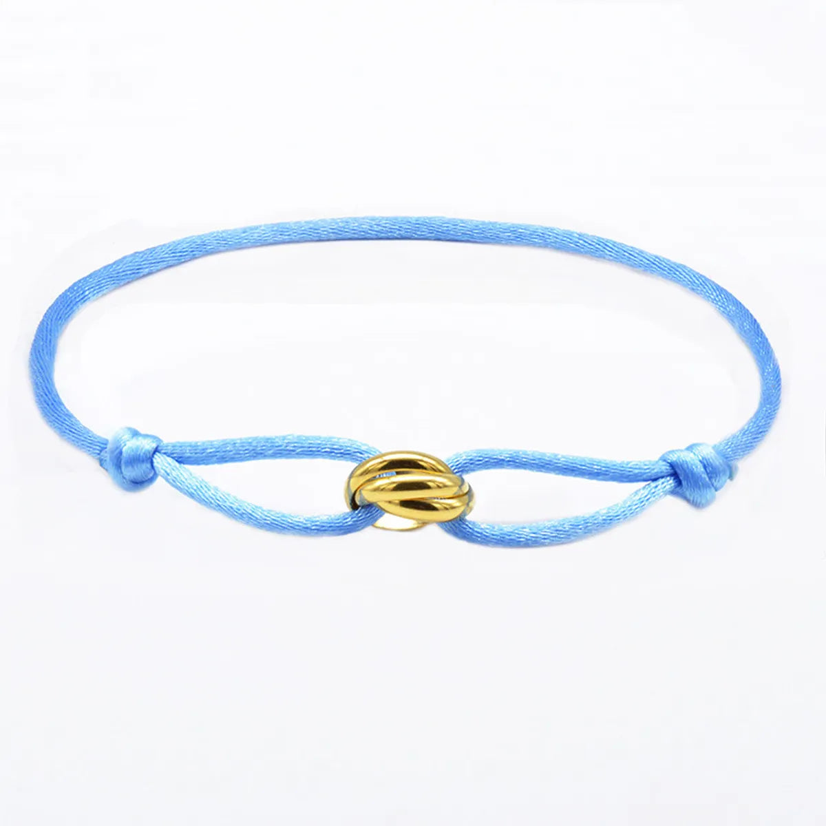 Light Blue Rope Gold Accessories