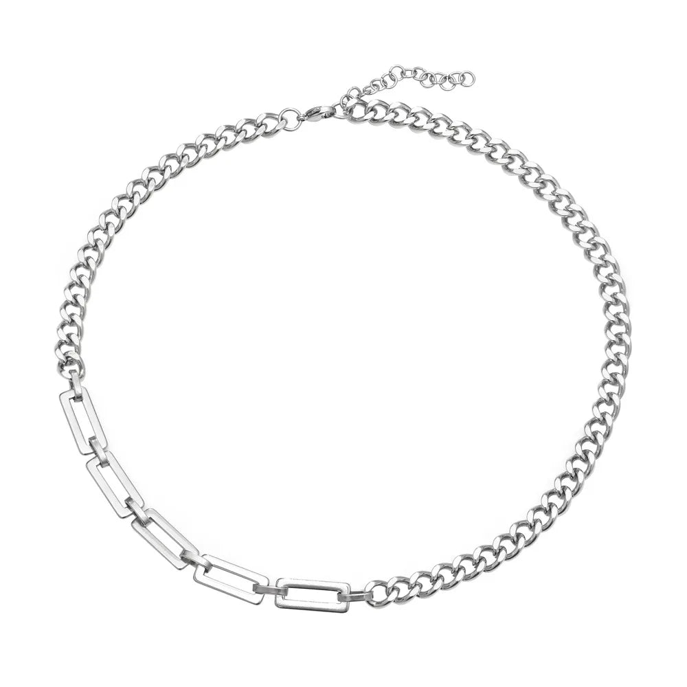 Silver (Chain Length 48 5cm)