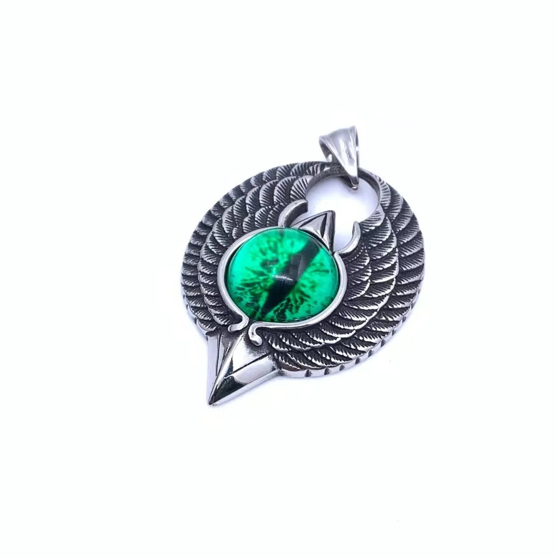 Green Eye Single Pendant (without Chain)