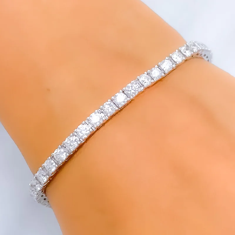 Sparkling bracelets for women -Charming Chic Diamond + 14k Gold Bracelet