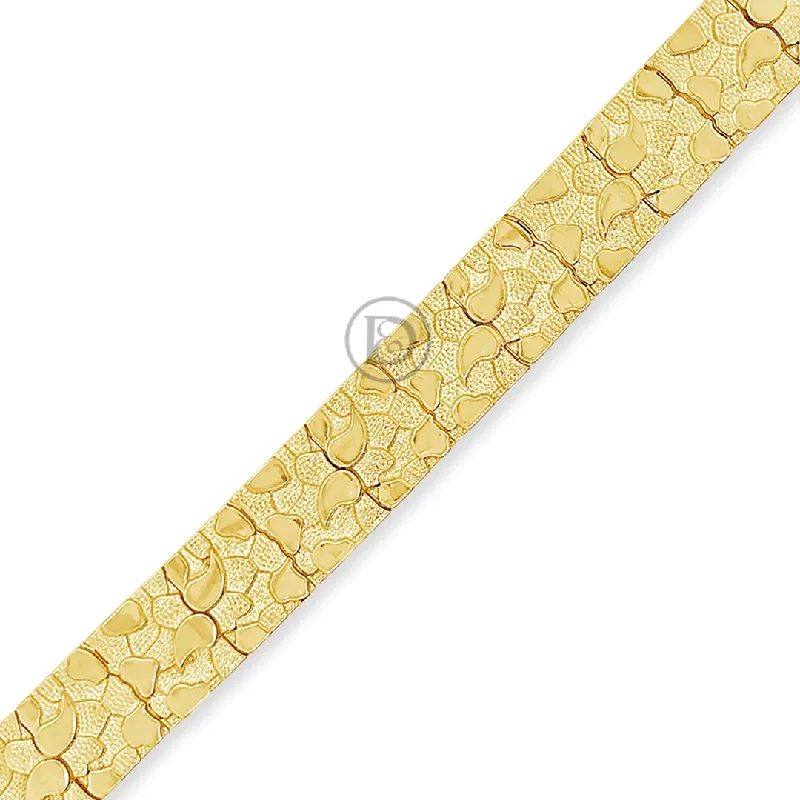 Adjustable bracelets for women -10K Gold Nugget Bracelet